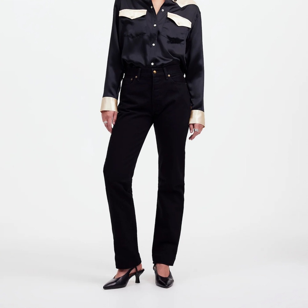Madewell Black Straight Leg Pants
